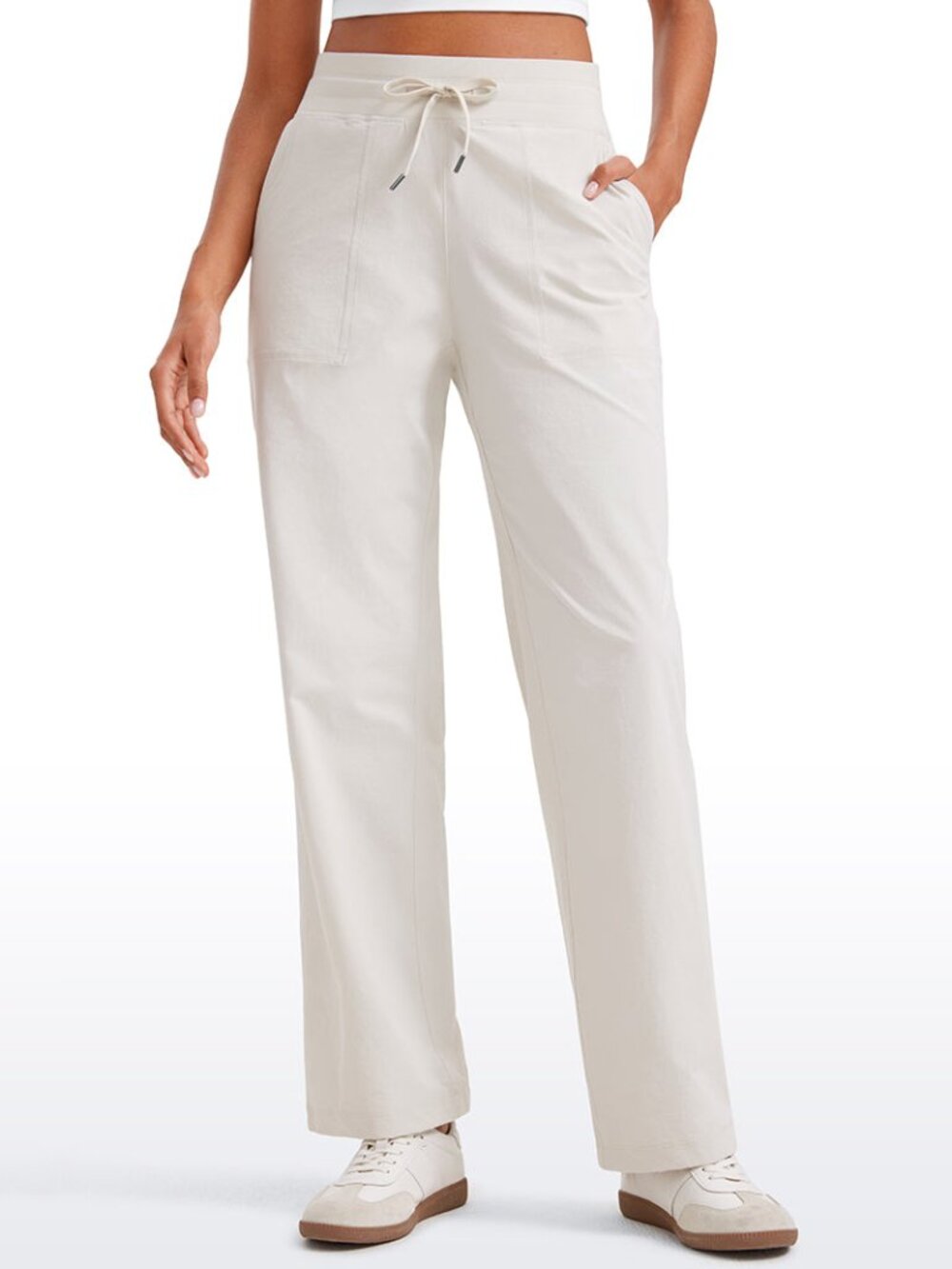 Strech Straight Leg High Rise Pant 30''
